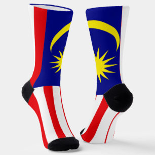 Malaysia flag socks