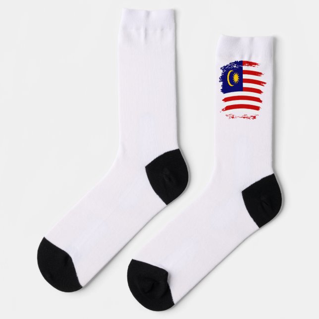 Malaysia flag socks (Left)
