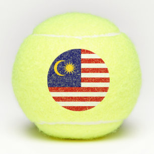 Malaysia flag tennis balls