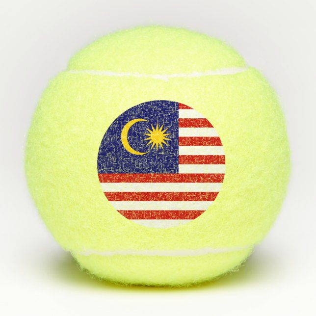 Malaysia Flag Tennis Balls (Front)