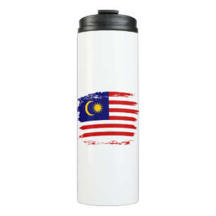 Malaysia flag thermal tumbler