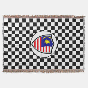 Malaysia flag throw blanket