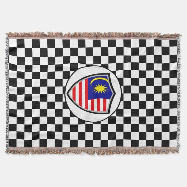 Malaysia flag throw blanket (Front)
