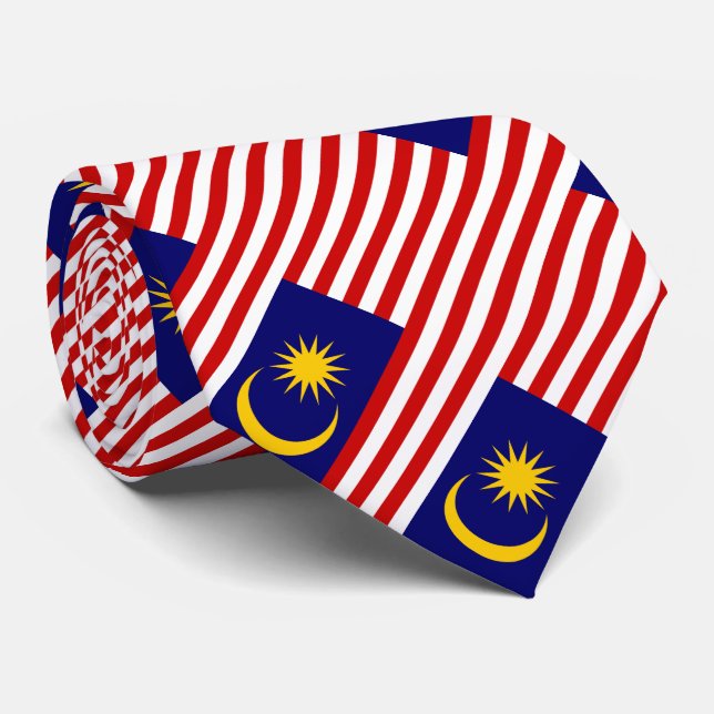 Malaysia Flag Tie (Rolled)