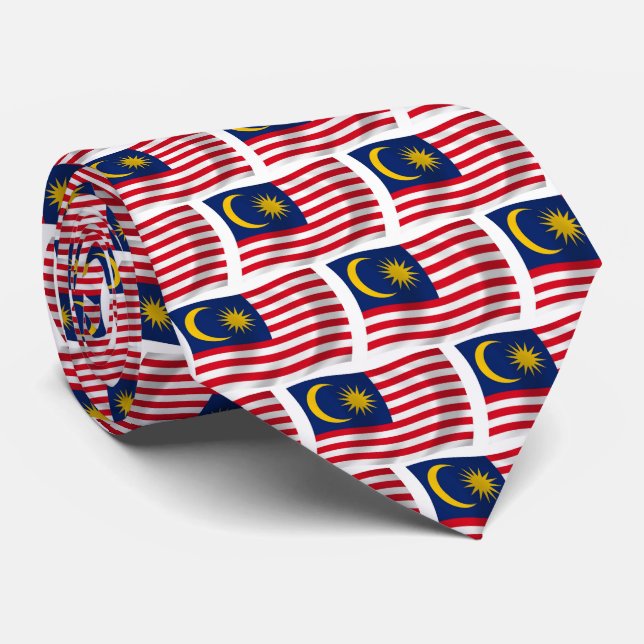 Malaysia Flag Tie (Rolled)