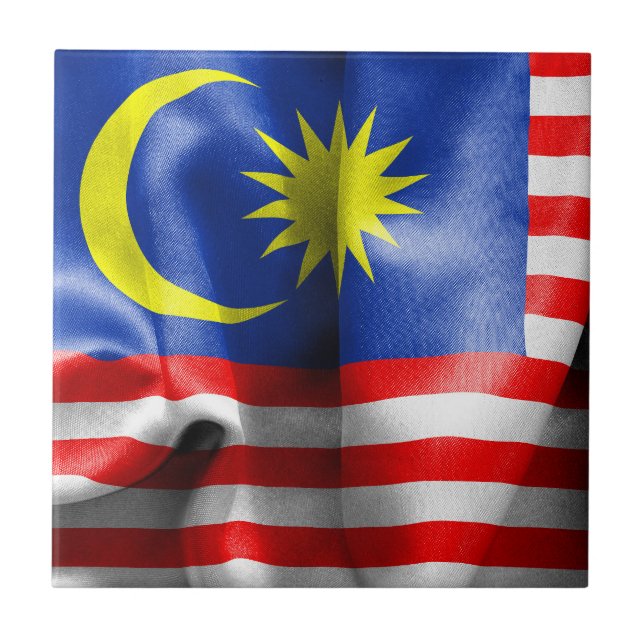 Malaysia Flag Tile (Front)