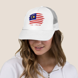 Malaysia flag trucker hat