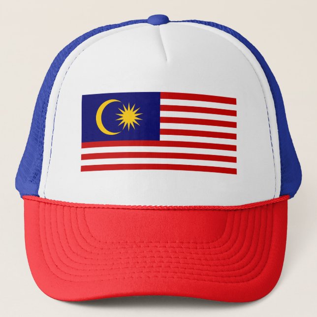 Malaysia Flag Trucker Hat (Front)