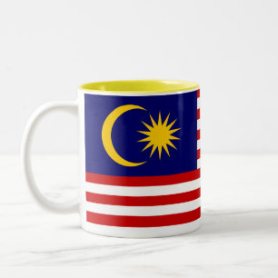 Malaysia Flag Two-Tone Coffee Mug