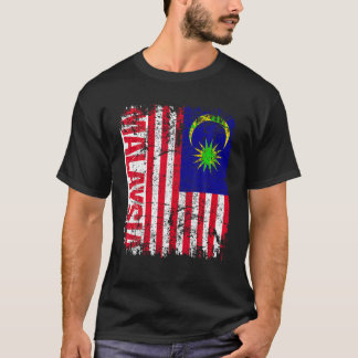 MALAYSIA Flag Vintage Distressed MALAYSIA T Shirt