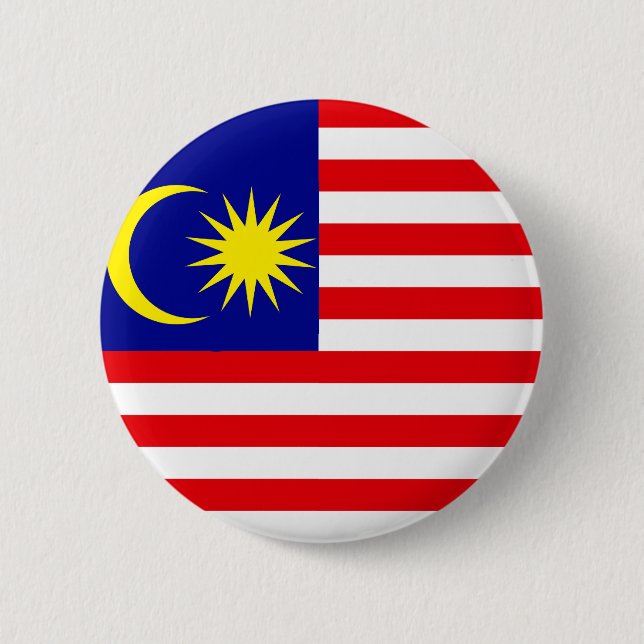 Malaysia High quality Flag 6 Cm Round Badge (Front)