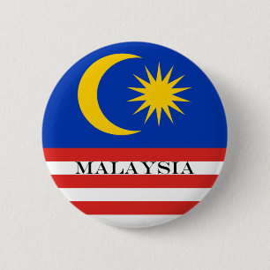 Malaysia Malay flag Jalur Gemilang 6 Cm Round Badge