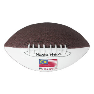 Malaysia Malaysian Flag Black Personalisation Football
