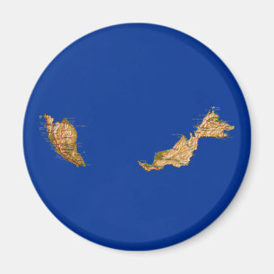 Malaysia Map Magnet