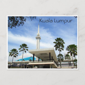 malaysia mosque kl postcard