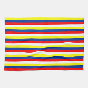 Malaysia Philippines Venezuela flag stripes countr Tea Towel