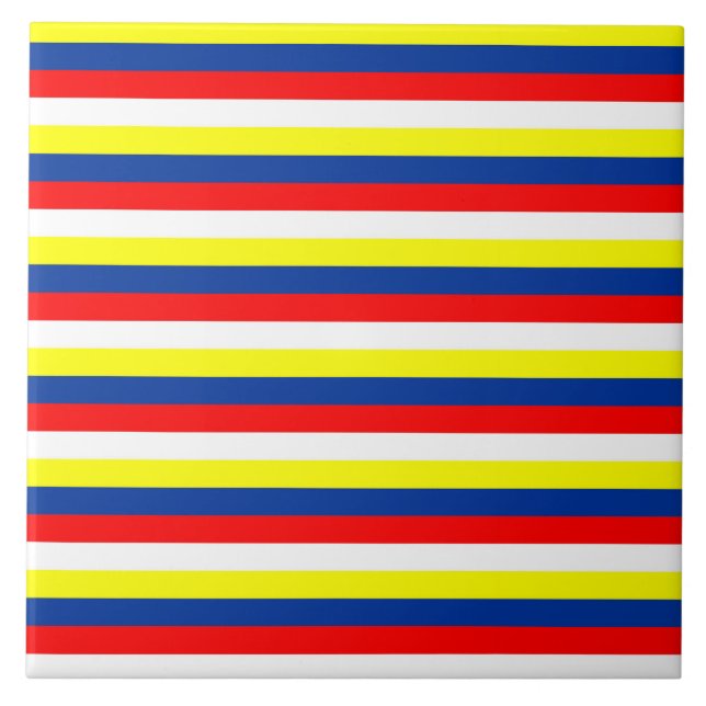 Malaysia Philippines Venezuela flag stripes countr Tile (Front)