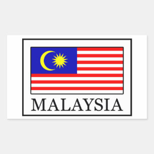 Malaysia Rectangular Sticker
