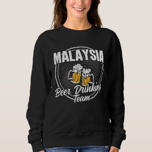 Malaysia Squad Ale  Malaysian Beer Drinking Team Sweatshirt