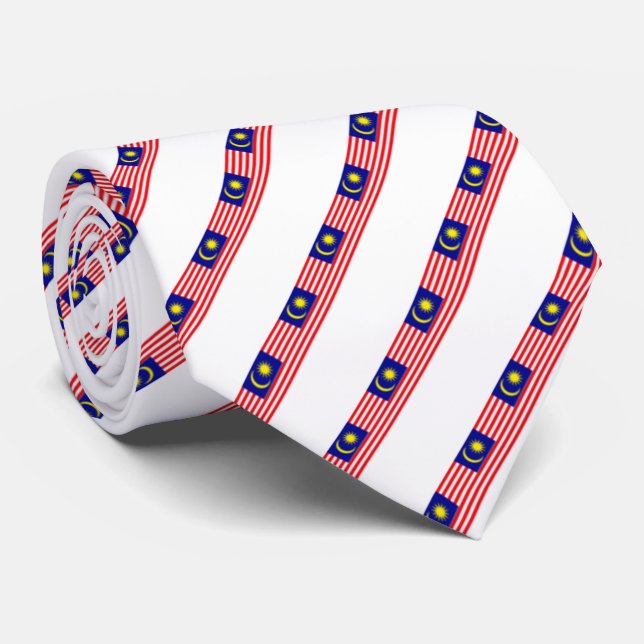 Malaysia stripes flag tie (Rolled)