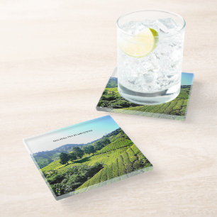Malaysia Tea Plantation Glass Coaster