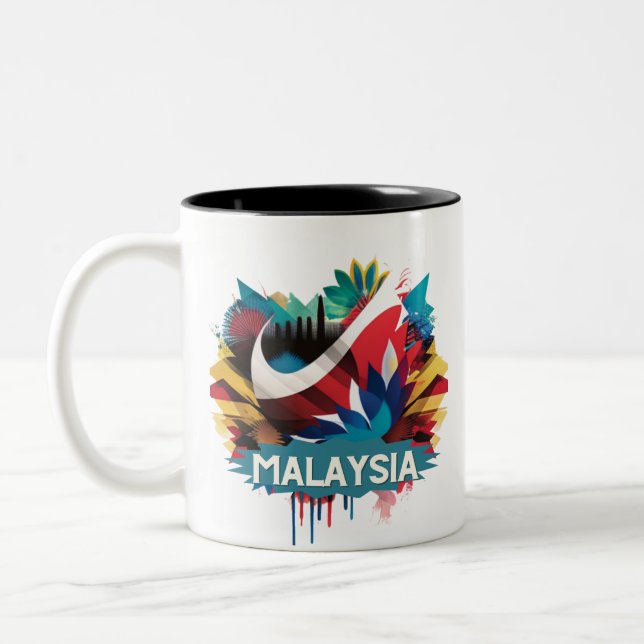 Malaysia Two-Tone Coffee Mug (Left)