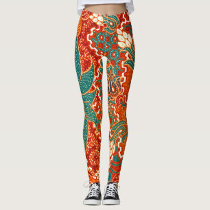 Malaysian Batik: Beautiful Art Pattern. Leggings