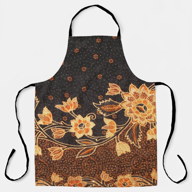 Malaysian Indonesian Batik Art Beauty Apron (Front)