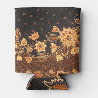 Malaysian Indonesian Batik Art Beauty Can Cooler