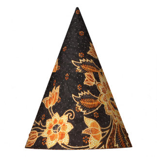 Malaysian Indonesian Batik Art Beauty Party Hat