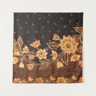 Malaysian Indonesian Batik Art Beauty Tapestry