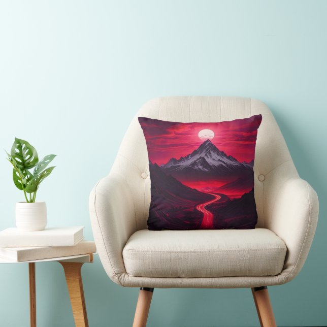 Malaysian Sunset Mountain Scene Cushion (Chair)