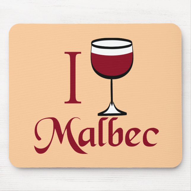 Malbec Wine Lover Gifts Mouse Pad (Front)