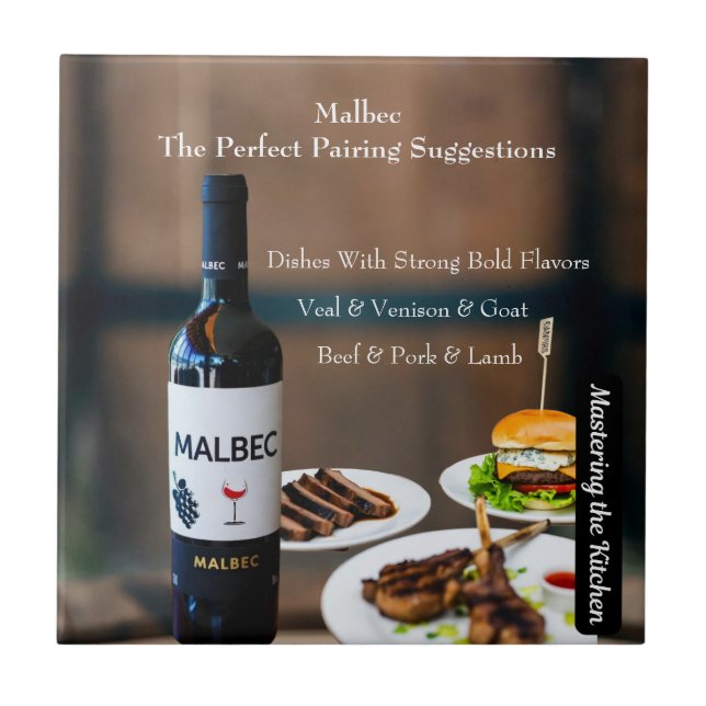Malbec Wine Pairing Guide/Mastering the Kitchen Tile (Front)