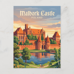 Malbork Castle Poland Postcard