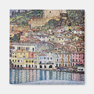 Malcesine at Lake Garda, Gustav Klimt Magnet