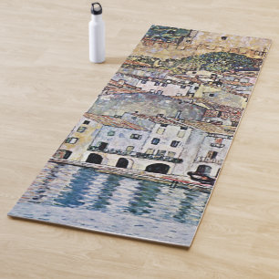 Malcesine at Lake Garda, Gustav Klimt Yoga Mat