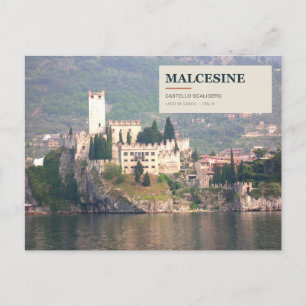 Malcesine Castello Scaligero on Lake Garda Postcard