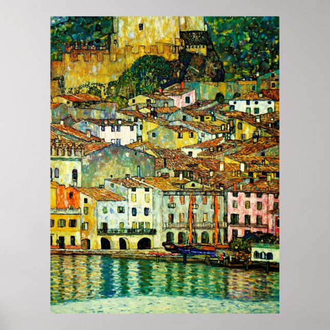 Malcesine on Lake Garda (1913), Gustav Klimt Poster (Front)
