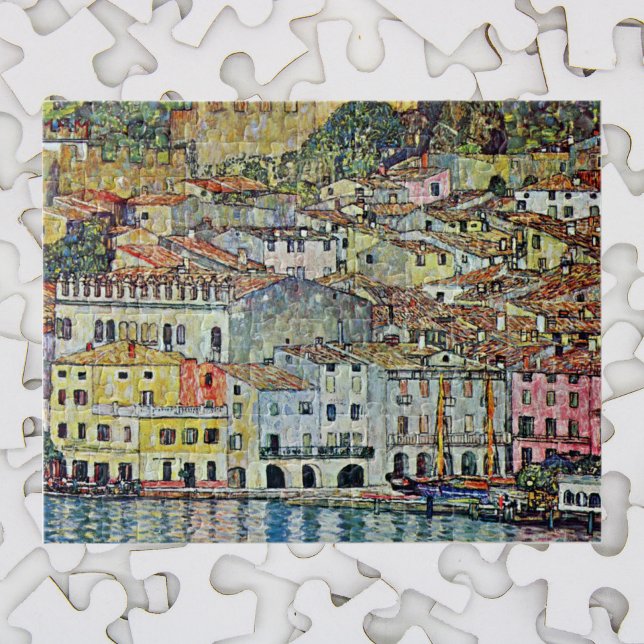 Malcesine on Lake Garda By Gustav Klimt Jigsaw Puzzle (Creator Uploaded)