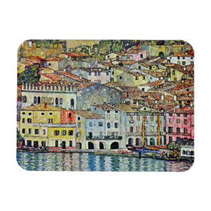 Malcesine on Lake Garda By Gustav Klimt Magnet