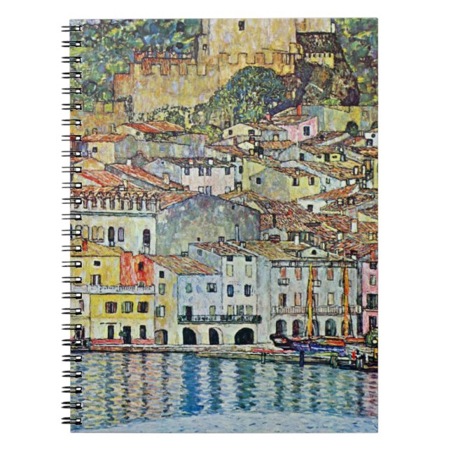 Malcesine on Lake Garda By Gustav Klimt Spiral Notebook (Front)