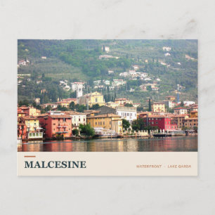 Malcesine Waterfront on Lake Garda Postcard