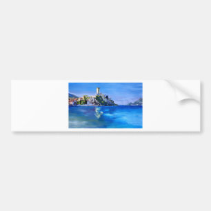 Malcesine with Castello Scaligero Bumper Sticker