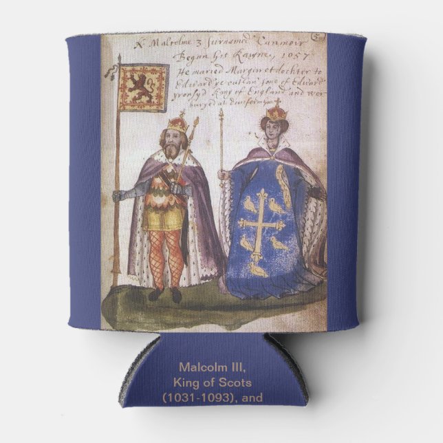 Malcolm III and Queen Margaret Can Cooler (Front)