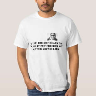 malcom x white tshirt
