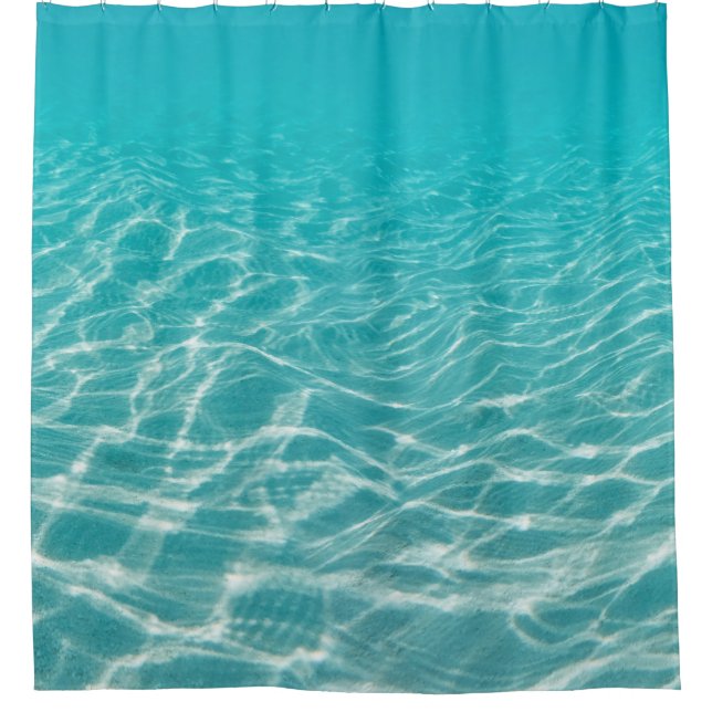Maldive Beach Reflections Beautiful View. Shower Curtain (Front)