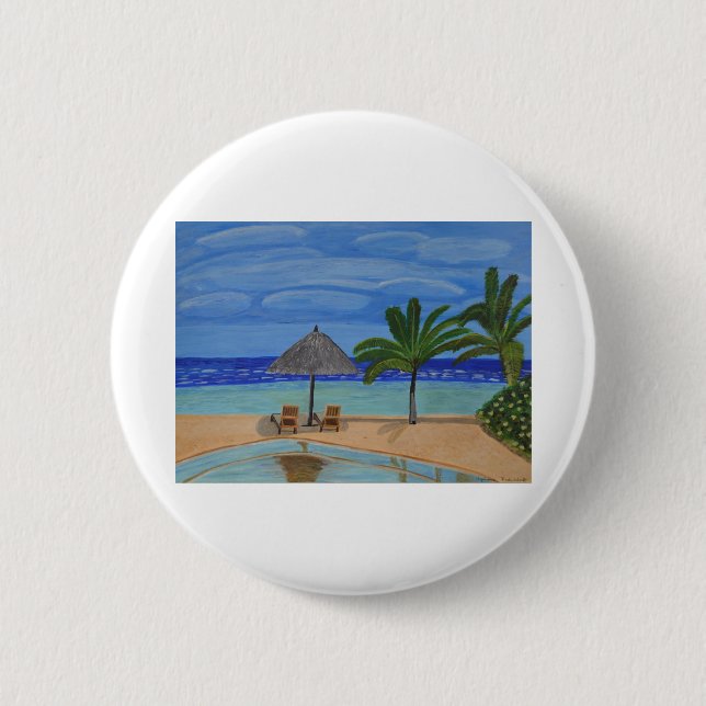 Maldives2a 6 Cm Round Badge (Front)