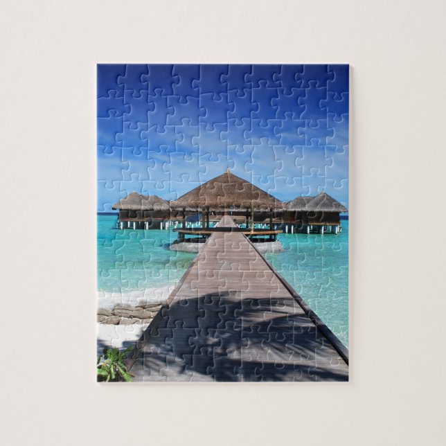 maldives-666122 TROPICAL PARADISE BACKGROUNDS WALL Jigsaw Puzzle (Vertical)