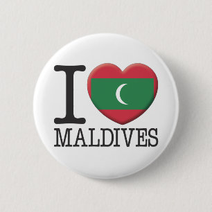Maldives 6 Cm Round Badge